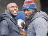  ?? ELISE AMENDOLA/AP FILE ?? Devin McCourty, left, and LeGarrette Blount are among the Patriots who have turned down an expected invite to the White House.