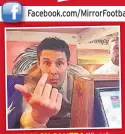  ??  ?? CAUGHT ON CAMERA Wigan’s Joel Tomkins abuses bar staff