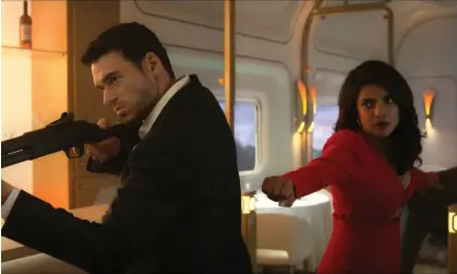  ?? ?? Guns on trains … Richard Madden as Mason Kane and Priyanka Chopra Jonas as Nadia Sinh in Citadel. Photograph: Prime Video