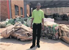  ??  ?? Xolani Sikhakhane (31) an executive member of Siyaphumel­ela Cooperativ­e in Orange Farm says the entity is growing in leaps and bounds.