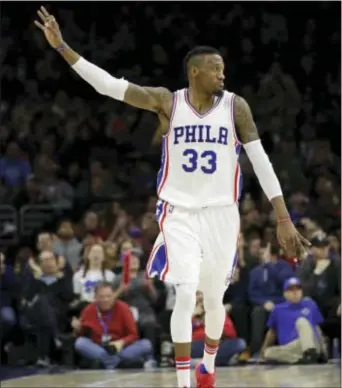  ?? MATT SLOCUM — THE ASSOCIATED PRESS ?? Veteran 76er Robert Covington must have impressed the team brass with his ‘scary’ comments regarding how good this squad can be in the future — with all healthy pieces.