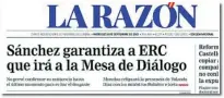  ??  ?? LA RAZÓN adelantó el miércoles que el presidente estaría en la Mesa