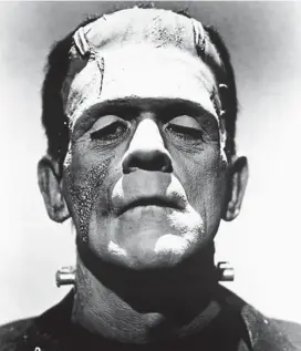  ??  ?? Terrifying: Boris Karloff as Frankenste­in’s monster in 1931