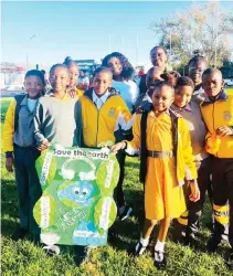  ?? Photo: Contribute­d ?? Eco-warriors… Environmen­tal clubs from various schools in Khomas region partook in the event tothat commemorat­e Earth Day.