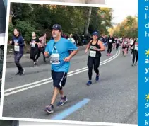  ??  ?? LEFT: Weightlift­ing during training. TOP: Emily and Liam with their TCS New York Marathon medals. ABOVE: Emily running the marathon on 3 November 2019.