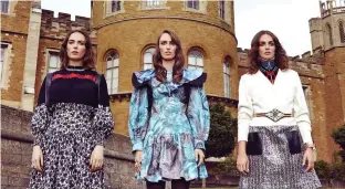  ?? ?? Style icons: (from left) Sisters Eliza, Alice and Violet Manners at Belvoir Castle