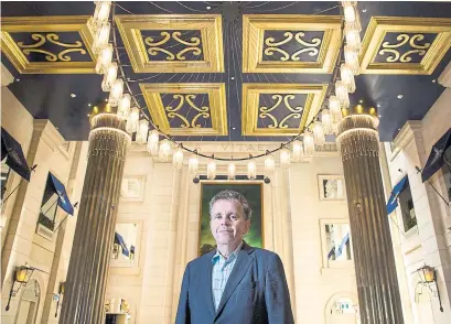  ?? ANDREW FRANCIS WALLACE TORONTO STAR ?? George Friedmann, owner of the Windsor Arms Hotel, in the Courtyard where services will be held during TIFF.