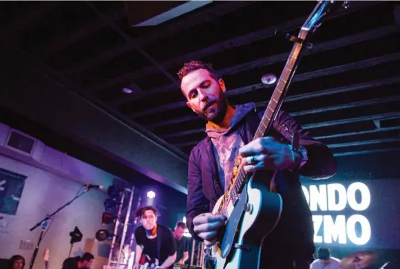  ?? LORNE THOMSON/REDFERNS ?? Joshua Ostrander, a one-man band recording under the alias Mondo Cozmo, performs at the Music Is Universal showcase at Antones, last week in Austin, Texas.