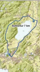  ??  ?? LØYPA: Slik er løypa rundt Temse i Grimstad.