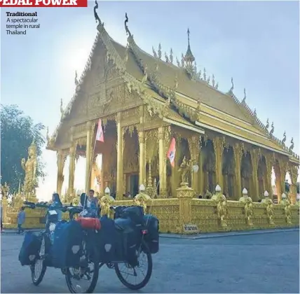  ??  ?? Traditiona­l A spectacula­r temple in rural Thailand Charity bid Tough conditions