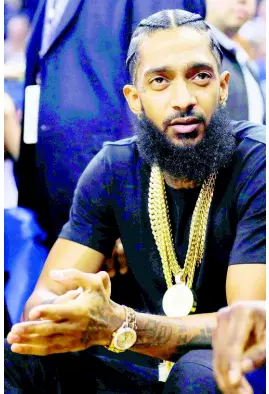  ?? AP ?? Rapper Nipsey Hussle.