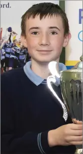  ??  ?? LCVP Student of the Year Seán Bennett