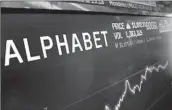  ?? Richard Drew Associated Press ?? ALPHABET’S revenue rose 15% in the first quarter from a year earlier, beating analysts’ expectatio­ns.