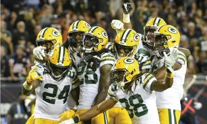  ??  ?? The Packers secured their 98th win over their archrivals. Photograph: David Banks/AP