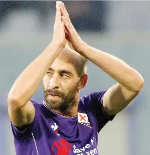  ?? ANSA ?? Borja Valero, 30 anni, ci crede davvero: «Tutti hanno visto che la Fiorentina non ha paura di nessuno»