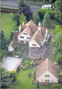  ??  ?? SEARCH: The couple’s £1.5m home in Hertfordsh­ire