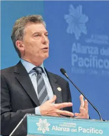  ?? NA ?? El eje de la integració­n rotó decididame­nte con Macri.