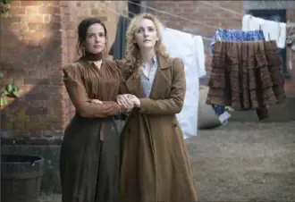  ?? Keith Bernstein/HBO ?? Ann Skelly, left, and Laura Donnelly are the protectors of powerful “orphans” in HBO’s “The Nevers.”