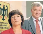  ??  ?? 2003 handelte Seehofer mit Ulla Schmidt (SPD) einen Gesundheit­skompromis­s aus – „eine der schöneren Nächte in meinem Leben“, sagt er später.