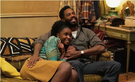  ??  ?? Love in Troubled TimesKiki Layne as Tish and Colman Domingo as Joseph star in Barry Jenkins’ “If Beale Street Could Talk.”