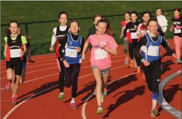  ??  ?? Eager participan­ts at the winter league finals in Enniscorth­y.