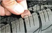  ?? CHICAGO TRIBUNE ?? The penny has often been used to measure tire tread.