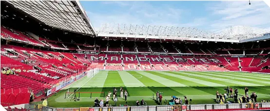  ?? ?? Old Trafford, casa del Manchester United, recibirá este día a The 1958, grupo de animación que protestará por el mal paso del equipo en la actual campaña.