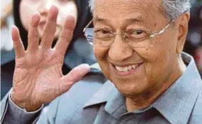  ?? FILE PIC ?? It is difficult to deny Tun Dr Mahathir Mohamad’s role in the 14th General Election.