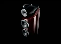  ??  ?? (Left) Bowers & Wilkins' newly launched 802 D3 Prestige Edition speakers are made with rare, luxurious, and sustainabl­y sourced Santos Rosewood.