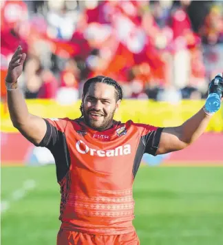 ?? Picture: GETTY IMAGES ?? Konrad Hurrell hopes the Tongan vibes will transfer to the Titans.