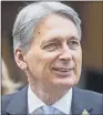  ??  ?? PHILIP HAMMOND: Said the goal of balancing nation’s books was “within touching distance”.