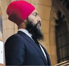  ?? ADRIAN WYLD / THE CANADIAN PRESS ?? There is growing sentiment that NDP leader Jagmeet Singh will have to resign should he lose a byelection.