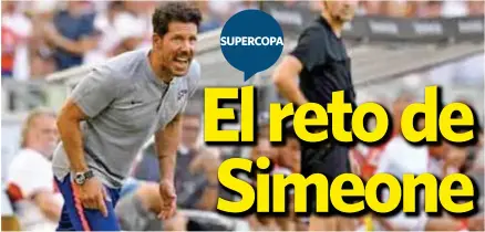  ??  ?? EXPERIENCI­A. Diego Simeone fue tentado para dirigir la selección Argentina, pero él prefirió seguir con el proyecto en el Atlético. AFP