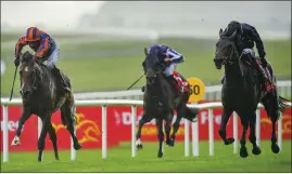  ??  ?? Santiago (left) racing alongside second-place finisher Tiger Moth on Saturday.