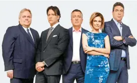  ?? SONY ?? Los protagonis­tas del reality show Shark Tank.