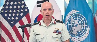  ?? JUNG YEON-JE IPOLITICS FILE PHOTO ?? Gen. Wayne Eyre replaces Art McDonald as chief of the defence staff after being in the role on an interim basis since February.