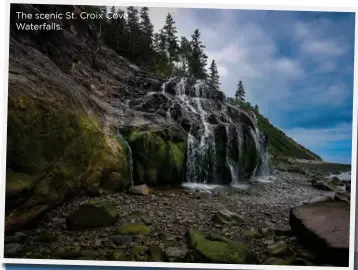  ??  ?? The scenic St. Croix Cove Waterfalls.