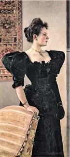  ?? ?? Gustav Klimt: „Frauenbild­nis“, um 1893/94, Privatbesi­tz.
