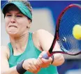  ?? ANTHONY ANEX / KEYSTONE VIA AP ?? Canada’s Eugenie Bouchard is looking to win a WTA Tour event for the second time.