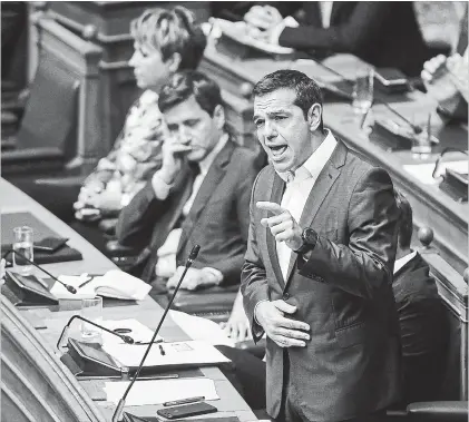  ?? ANGELOS TZORTZINIS AFP/GETTY IMAGES ?? Alexis Tsipras, who took Greece to the brink of a euro exit and then back, believes it’s time to help those left behind during the recession.