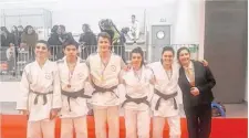  ??  ?? Les licenciés du Judo Club d’Albret continuent leur moisson au fil des compétitio­ns auxquelles ils participen­t.