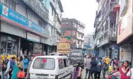  ?? HT ?? The 104day shutdown ended on Tuesday and life returned to normal in Darjeeling after Union home minister Rajnath Singh’s assurance of a meeting to discuss ‘all issues’.