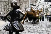  ??  ?? Fearless Girl’ for State Global Advisors