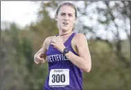  ?? (Special to the NWA Democrat-Gazette/David Beach) ?? Fayettevil­le’s Carson Wasemiller is one of the favorites in the Class 6A girls race at this year’s Arkansas high school cross country championsh­ips. The 6A race is at 9 a.m. today, which kicks off a two-day event at Oaklawn Racing Casino Resort in Hot Springs.