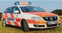  ??  ?? Das First Responder Fahrzeug der Freiwillig­en Feuerwehr Aindling ist bereits 2400 Mal ausgerückt.
