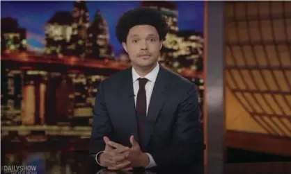  ?? Photograph: Youtube ?? Trevor Noah on the Academy banning Will Smith from the Oscars for 10 years: ‘This isn’t a punishment. This is a favor.’