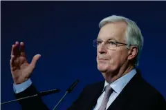  ?? Bild: MARKUS SCHREIBER/TT ?? TIDEN ÄR ALLT. Michel Barnier är EU:S chefsförha­ndlare om brexit.