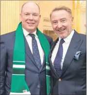  ?? (Photo: Frank Morgan Studios Fermoy) ?? Prince Albert II of Monaco was welcomed to Castlehyde by Michael Flatley over the St Patrick’s weekend.