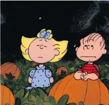  ??  ?? Sally and Linus await the arrival of the Great Pumpkin.