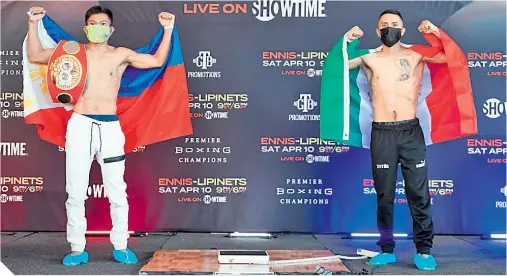  ?? FOTO: AMANDA WESTCOTT/SHOWTIME ?? Jerwin Ancajas tiene como retador a Jonathan Rodríguez. /